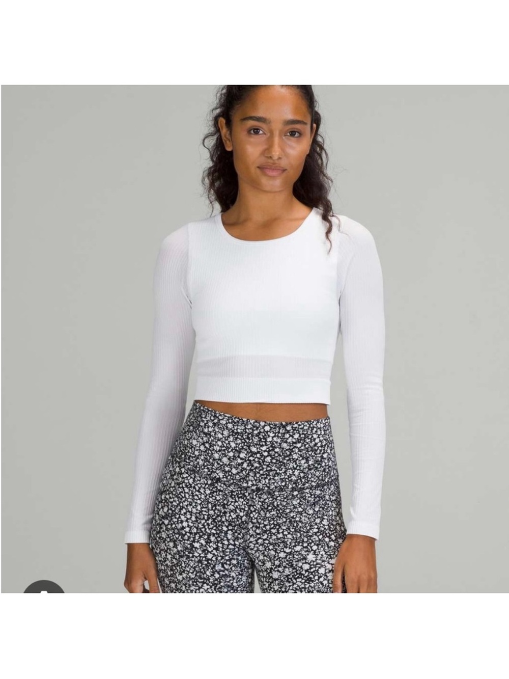 Lululemon Ebb to Street Long-Sleeve Crop Top